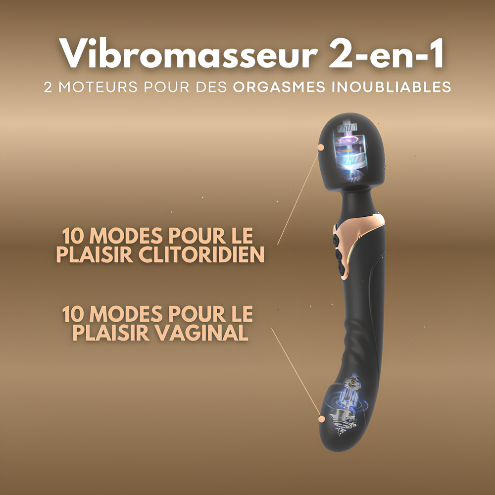 Vibromasseur 2-en-1