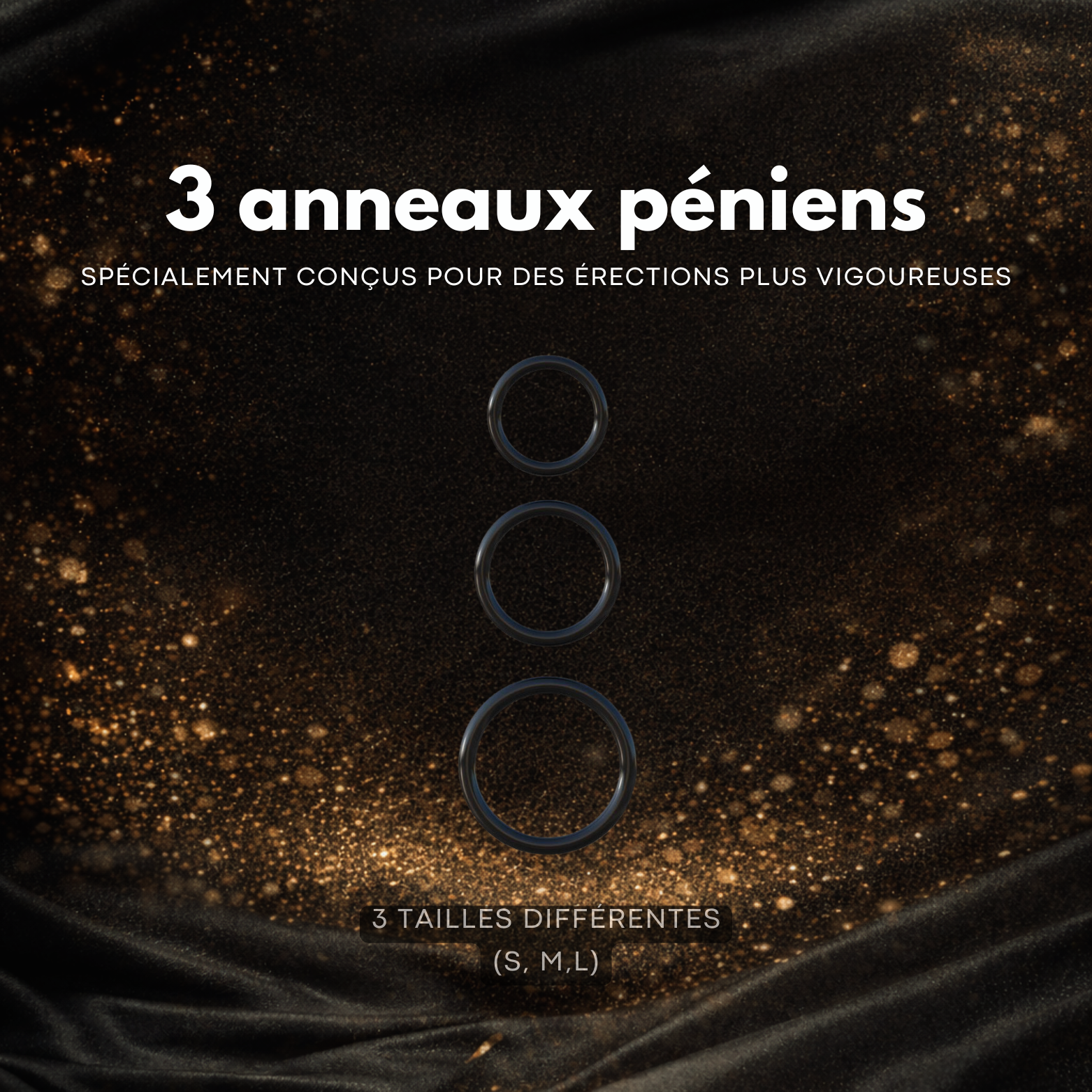 3 anneaux péniens (lot)