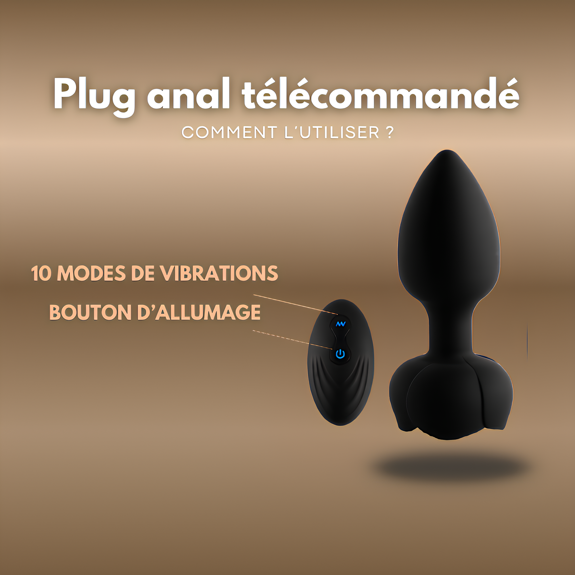 Plug anal télécommandé