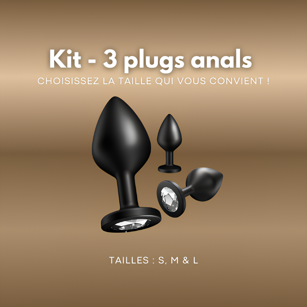 Set de 3 plugs anals
