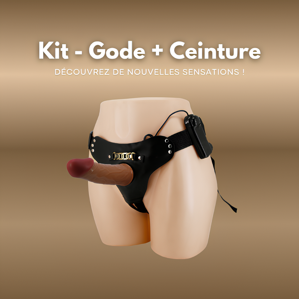 Gode ceinture vibrant - 16cm