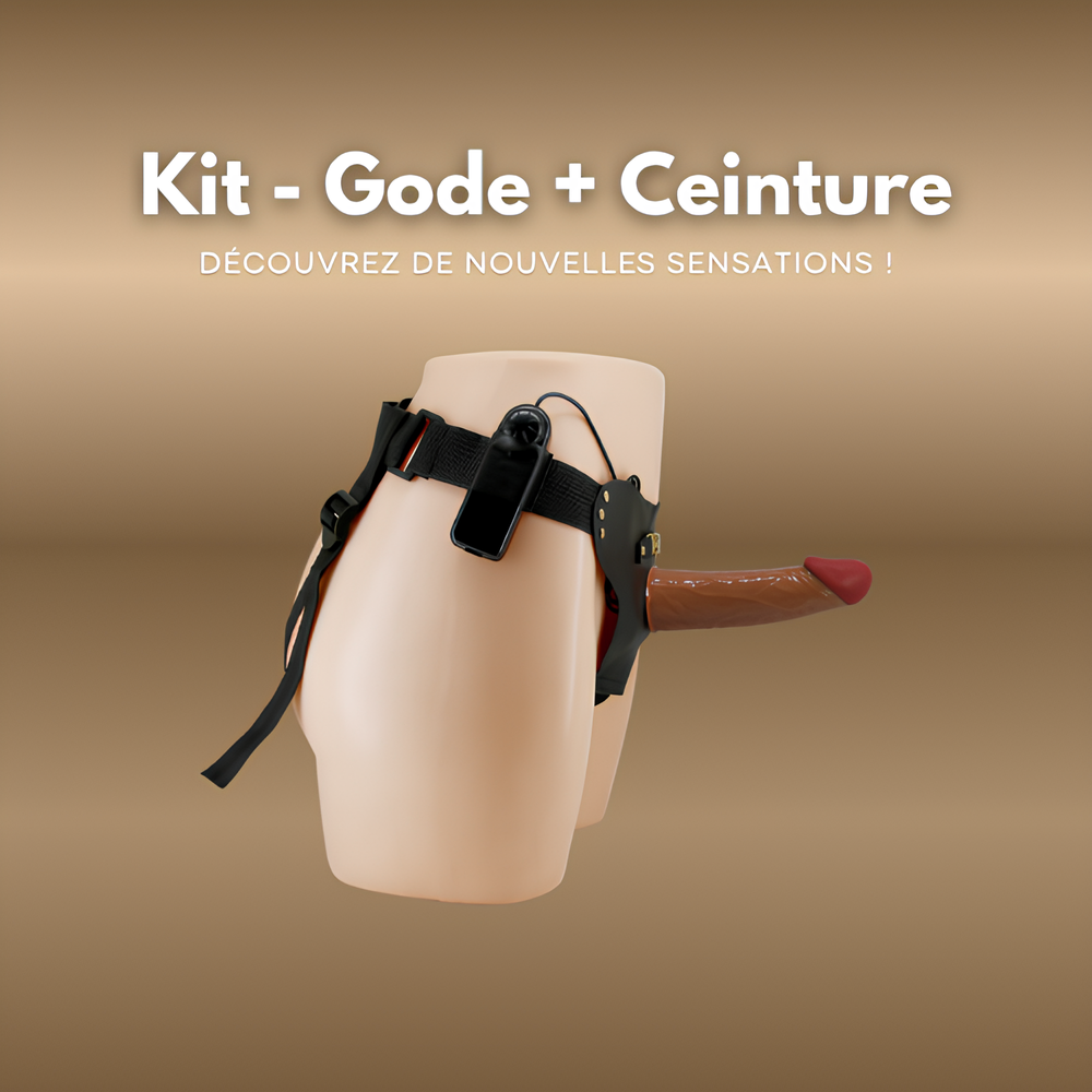 Gode ceinture vibrant - 16cm