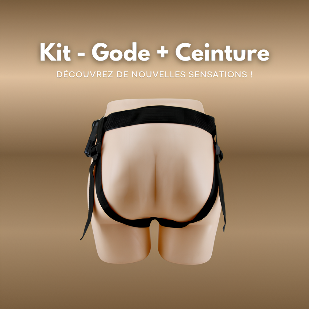 Gode ceinture vibrant - 16cm