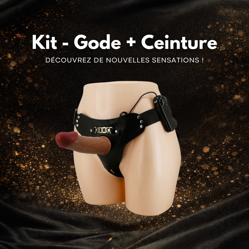 Gode ceinture vibrant - 16cm