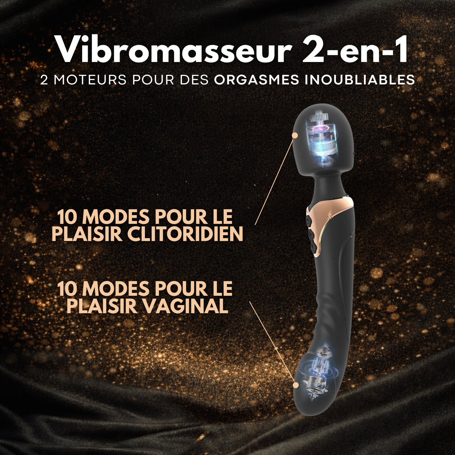 Vibromasseur 2-en-1