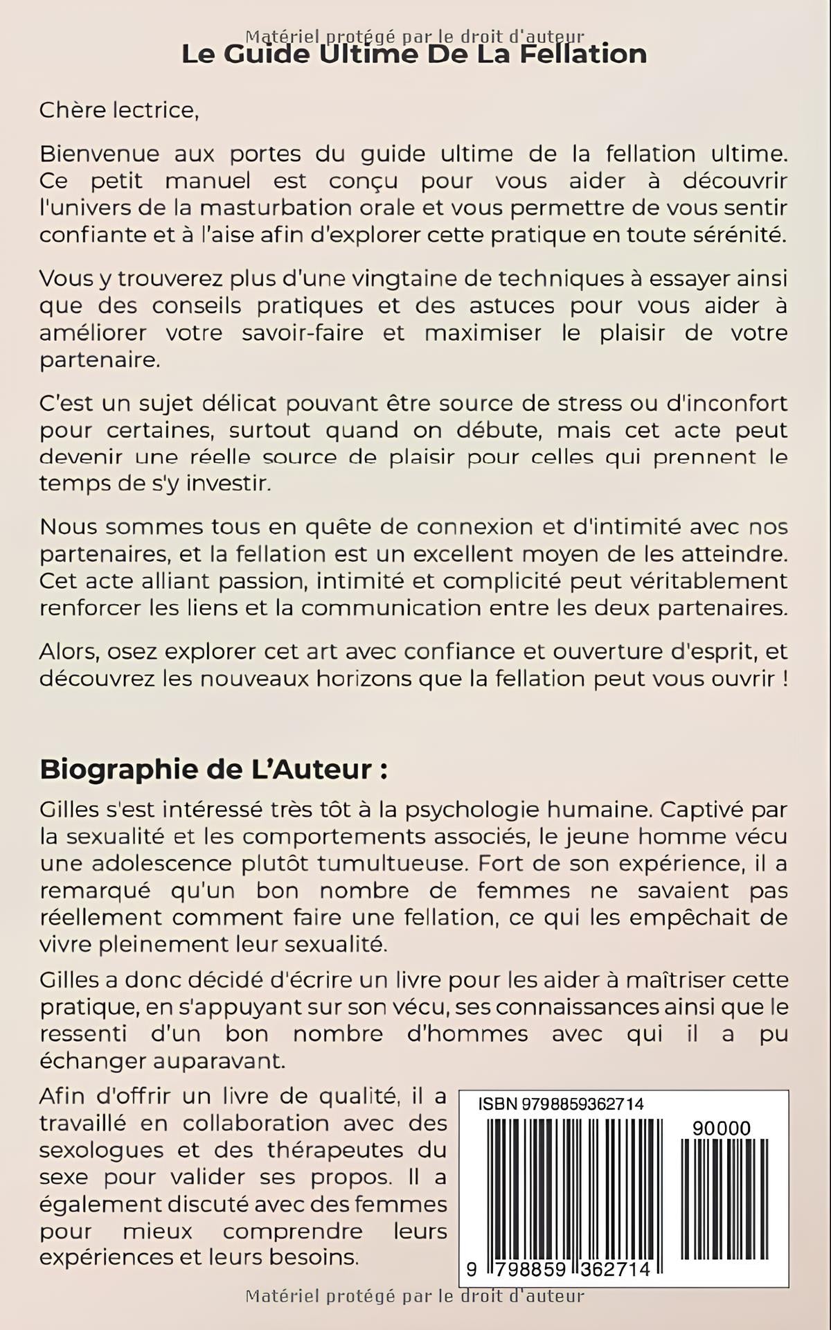 Guide de la fellation - BLACKWOOD Gilles